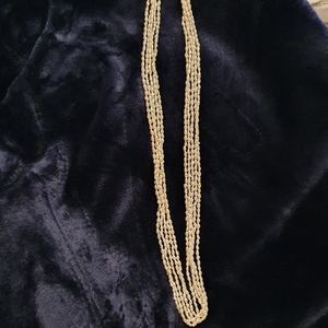 Rice Pearl Multistrand Necklace